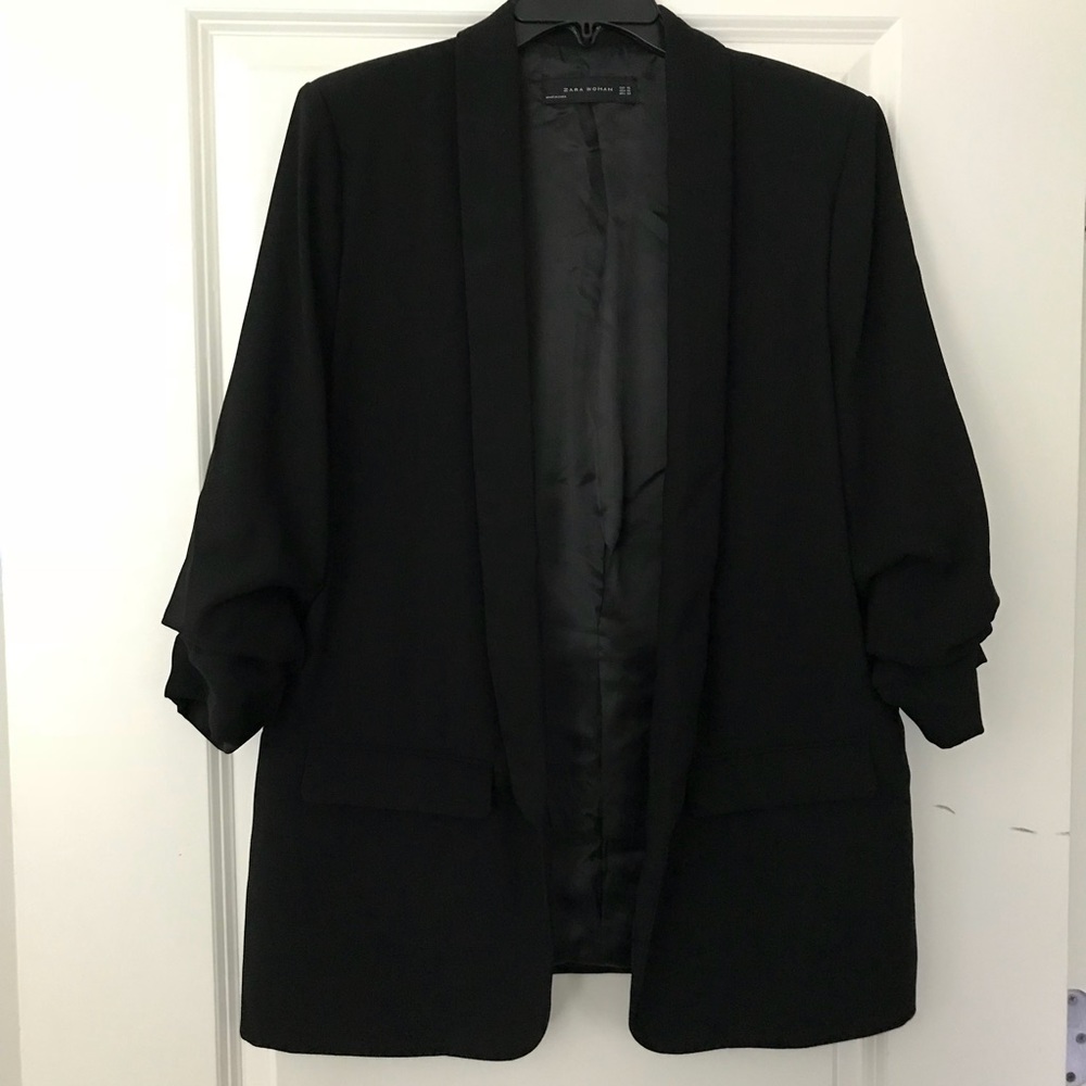 ZARA BLAZER & BODYCON MIDI DRESS + PENCIL SKIRT